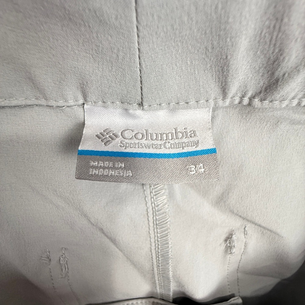 Columbia PFG Fishing Shorts Mens 34 Gray Performance Gear Outdoor Quick‎ Dry - Picture 3 of 7
